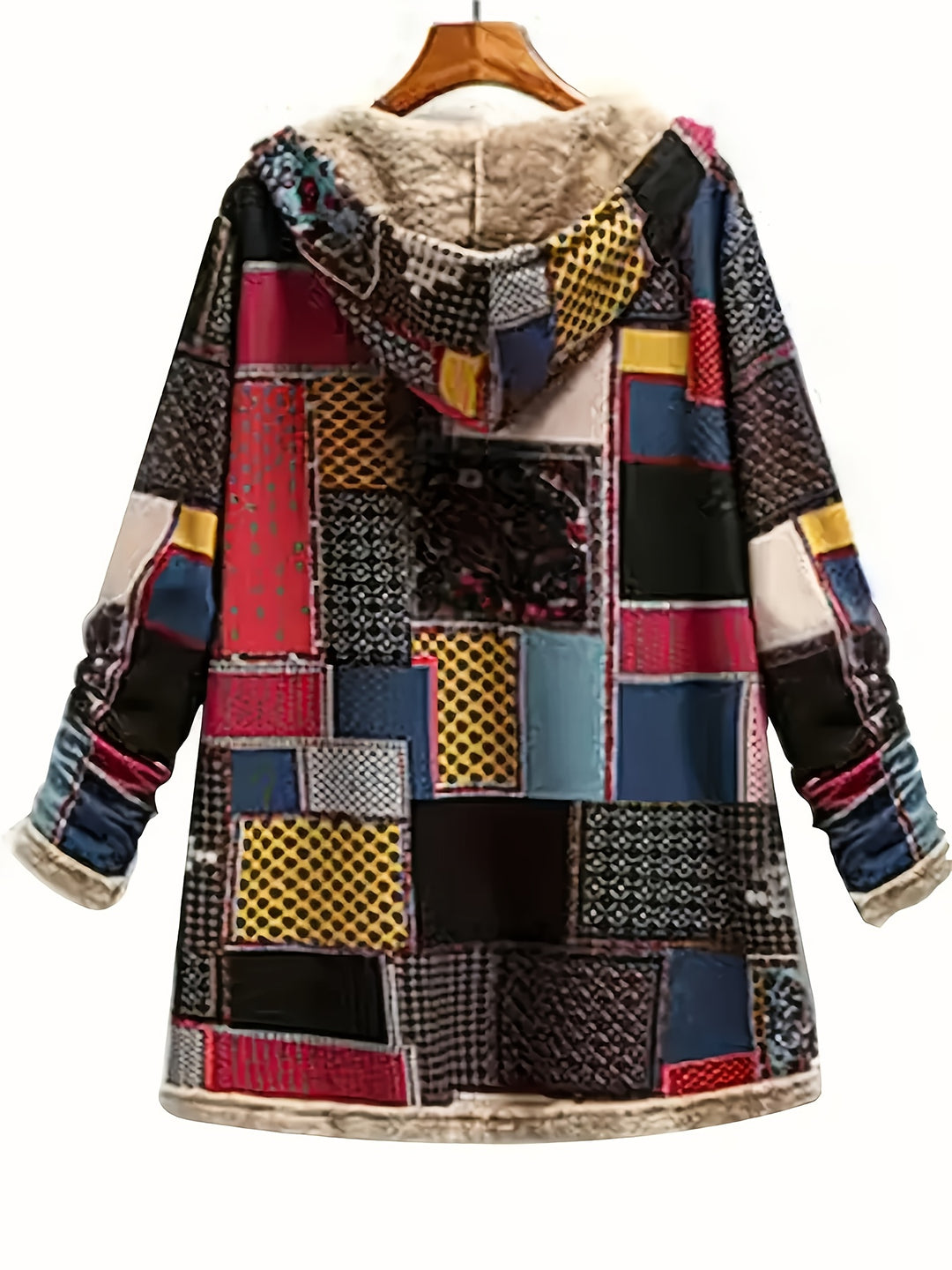 Etta | Hooded Patchwork Coat