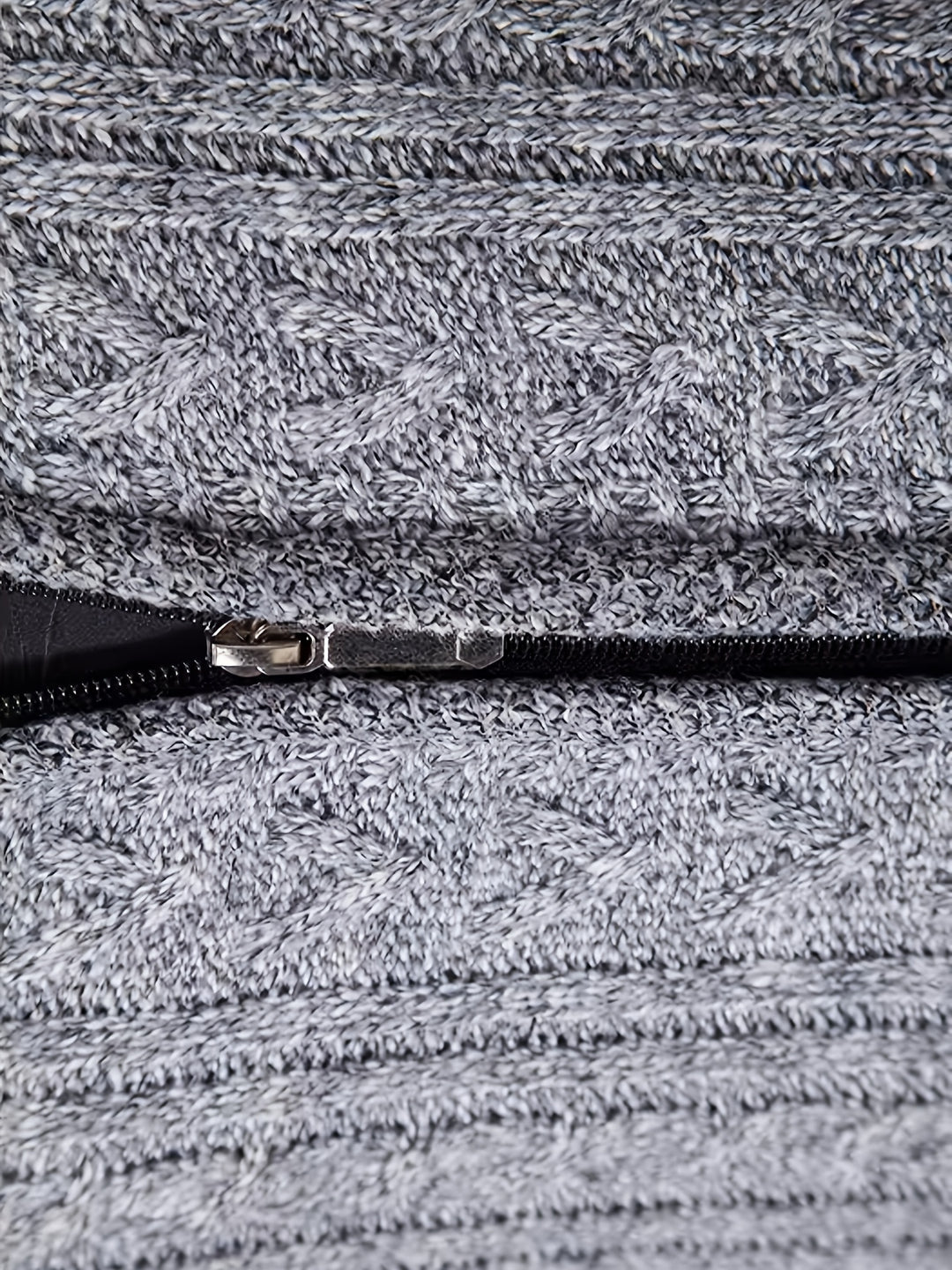 Edmund | Textured Stand-Collar Zip Cardigan