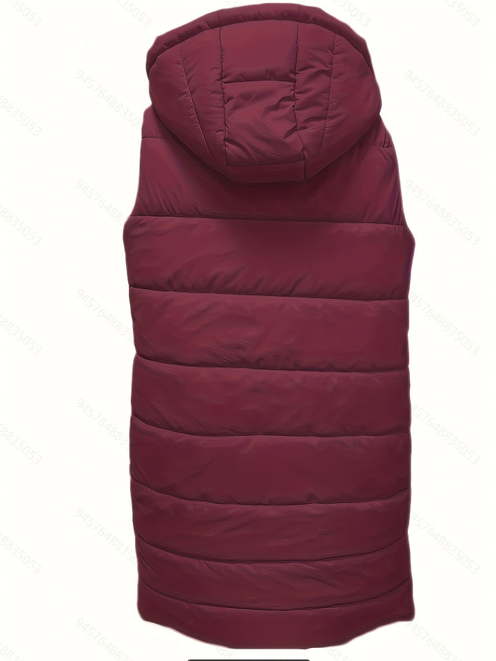 Flora | Longline Hooded Padded Gilet