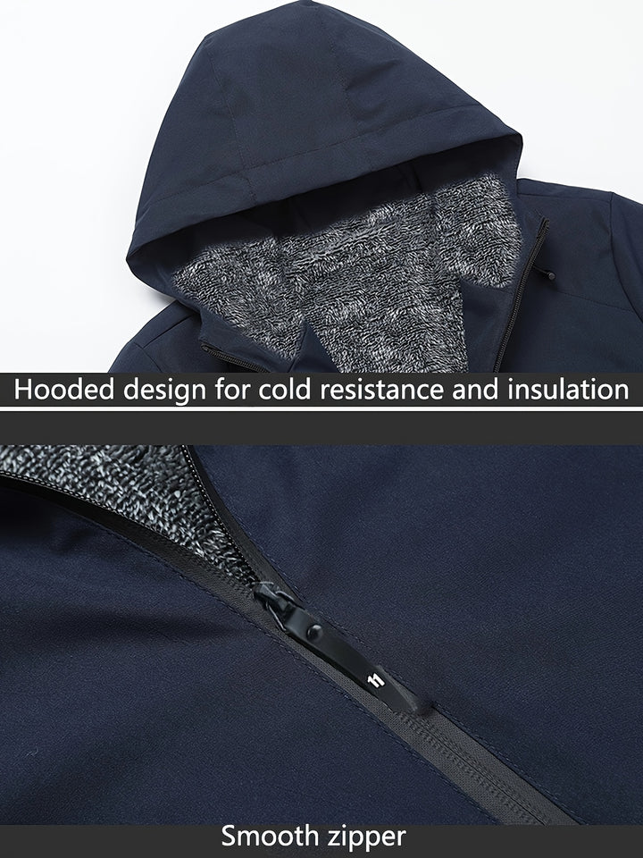 Calvin | Warm Hooded Zip-Up Jacket