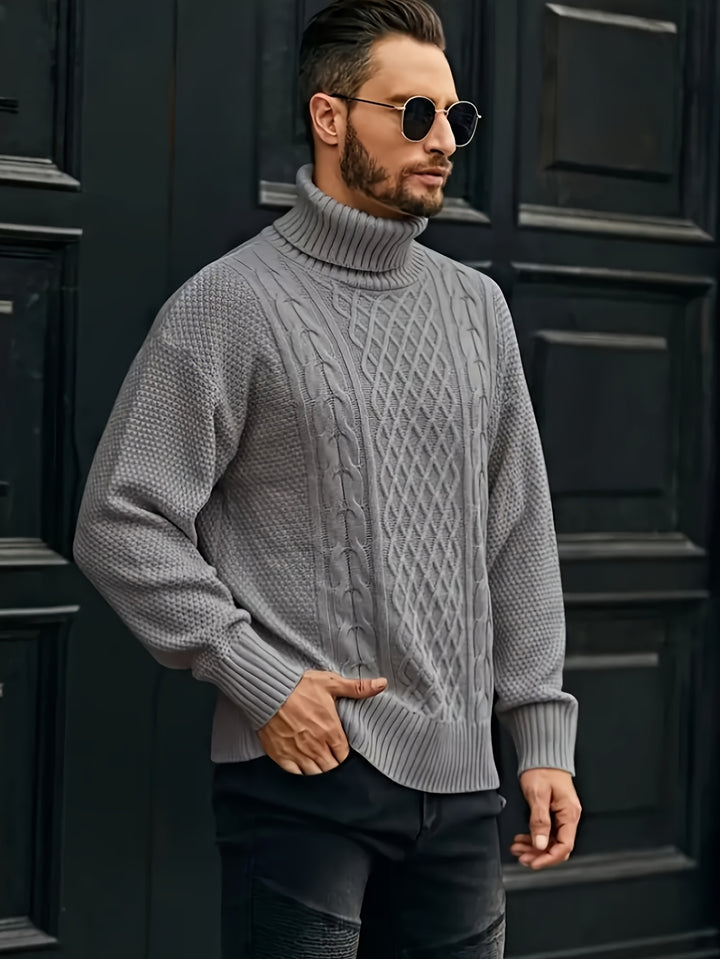 Grayson | Cable-Knit Turtleneck Sweater