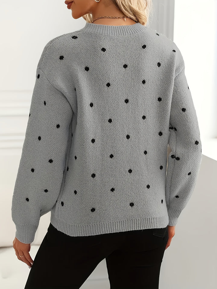 Annette | Dotted Crew-Neck Jumper