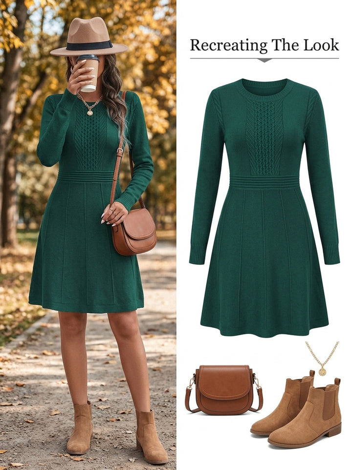 Rosalind | Elegant A-Line Knit Dress