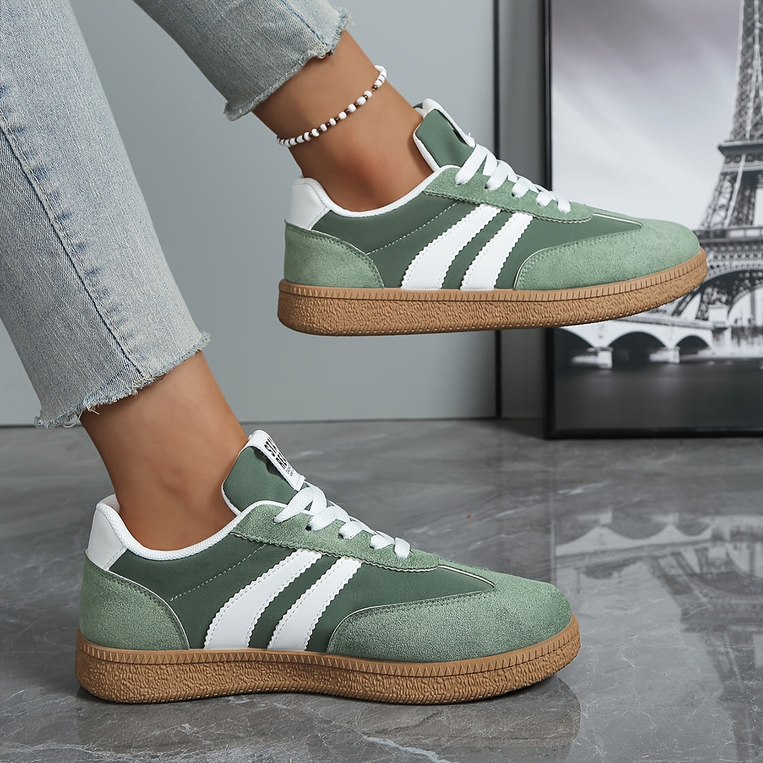 Sienna | Classic Striped Sneakers