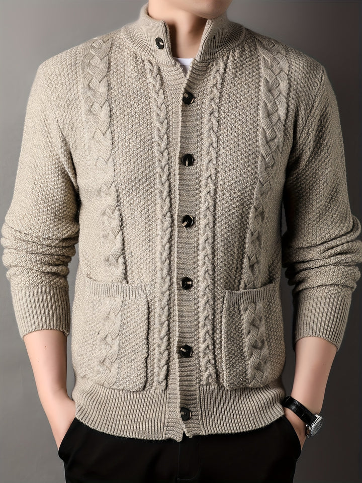 Percival | Textured Button-Front Cardigan