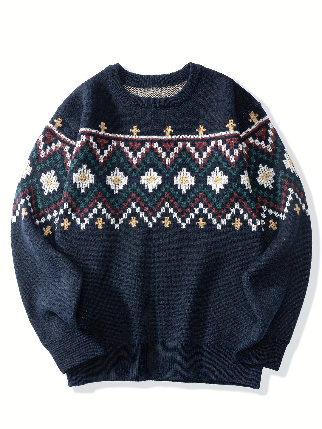 Alaster | Heritage Patterned Knit Jumper
