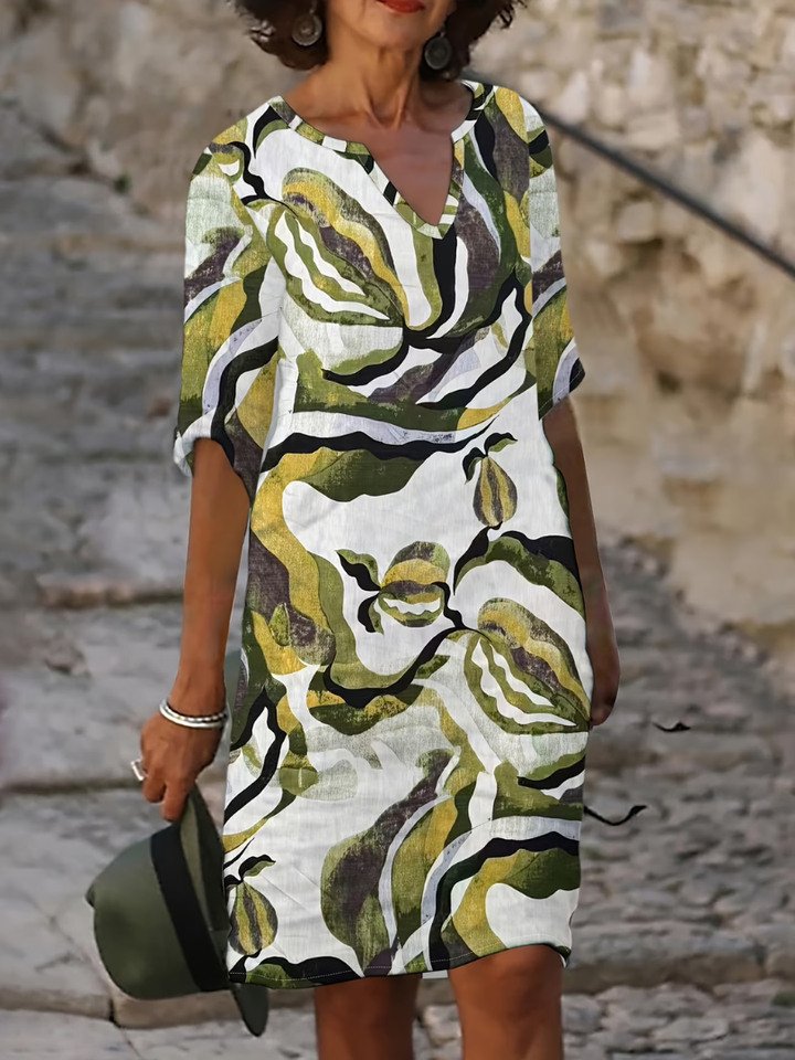 Rosaline | Elegant Printed Summer Dress