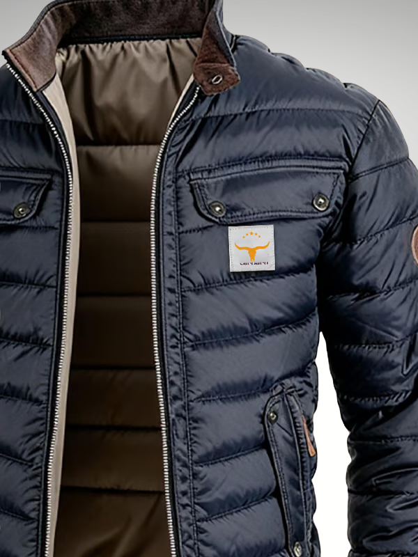 Sheldon | Quilted Stand-Collar Jacket