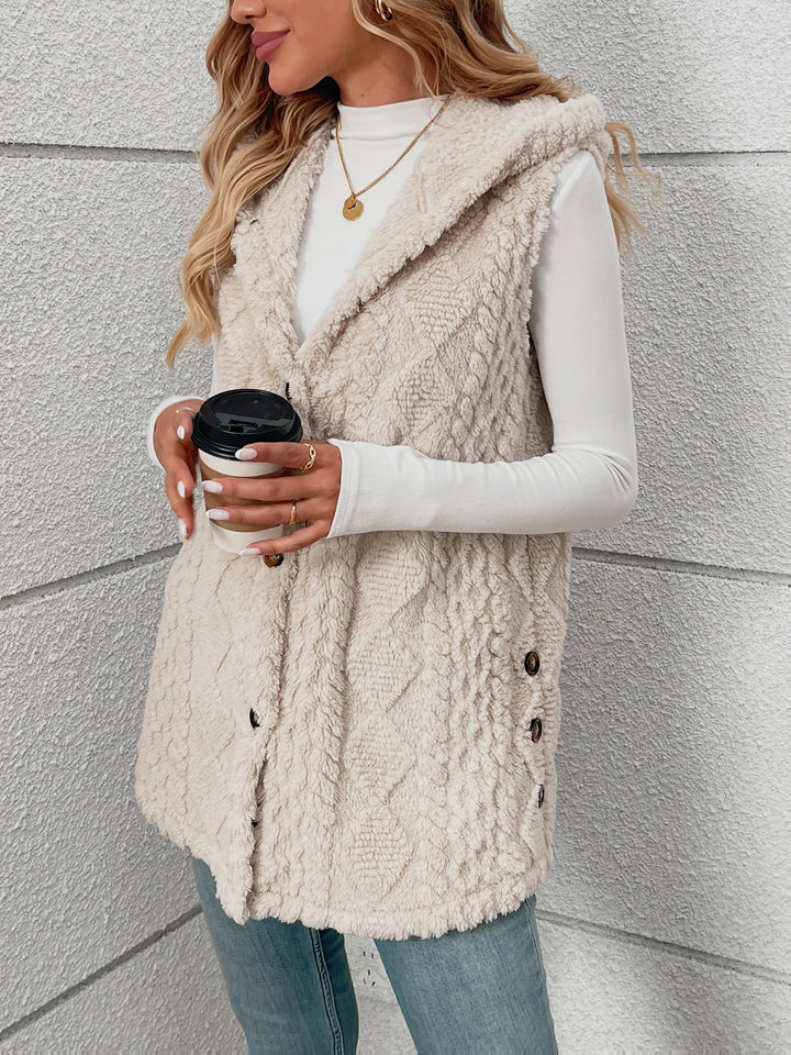 Coralie | Textured Hooded Gilet