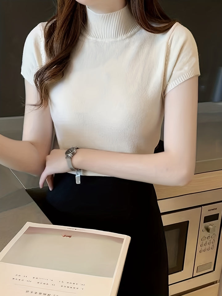 Camryn | Refined Half-Turtleneck Top