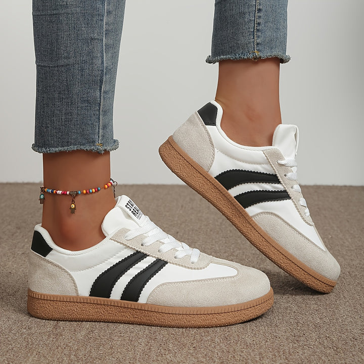 Sienna | Classic Striped Sneakers