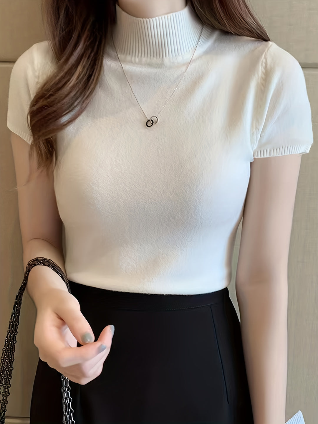 Camryn | Refined Half-Turtleneck Top