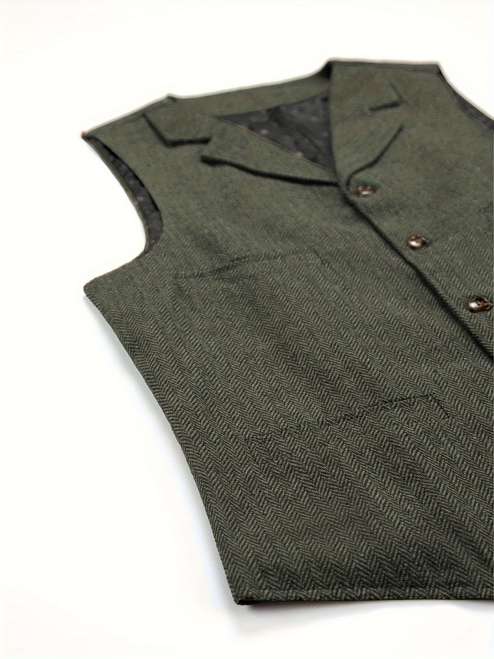 Rhodes | Heritage Herringbone Waistcoat