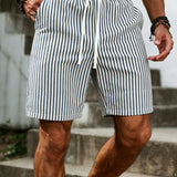 Wesley | Striped Drawstring Shorts
