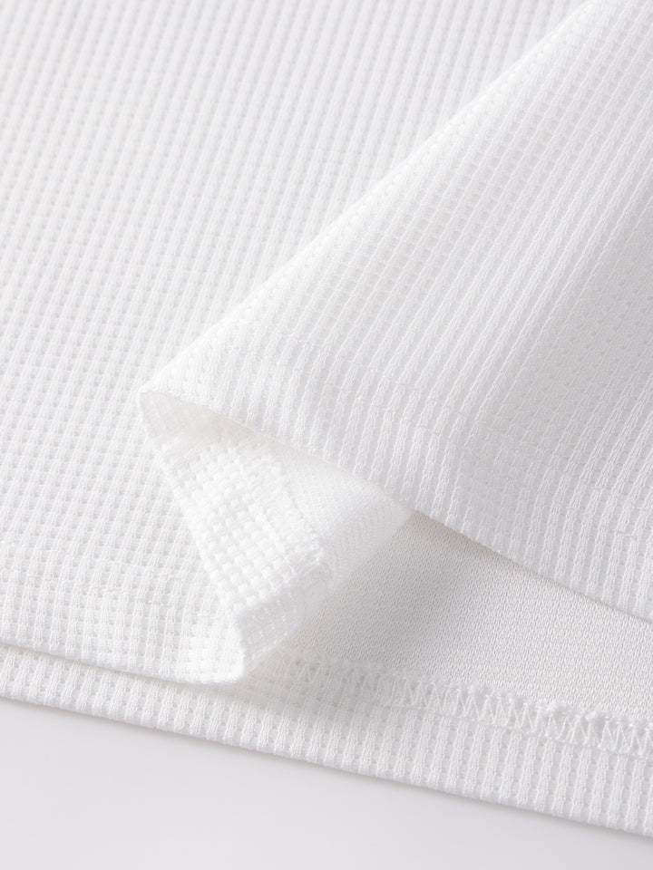 Frederick | Textured Waffle-Knit Long Sleeve Top