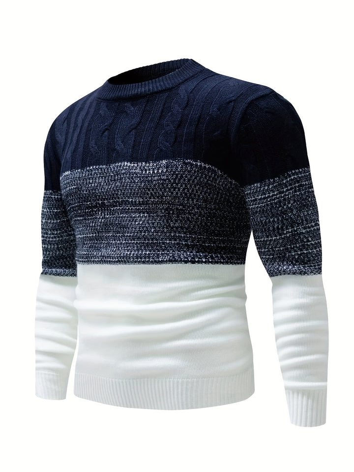Thatcher | Colour-Block Crew Neck Jumper
