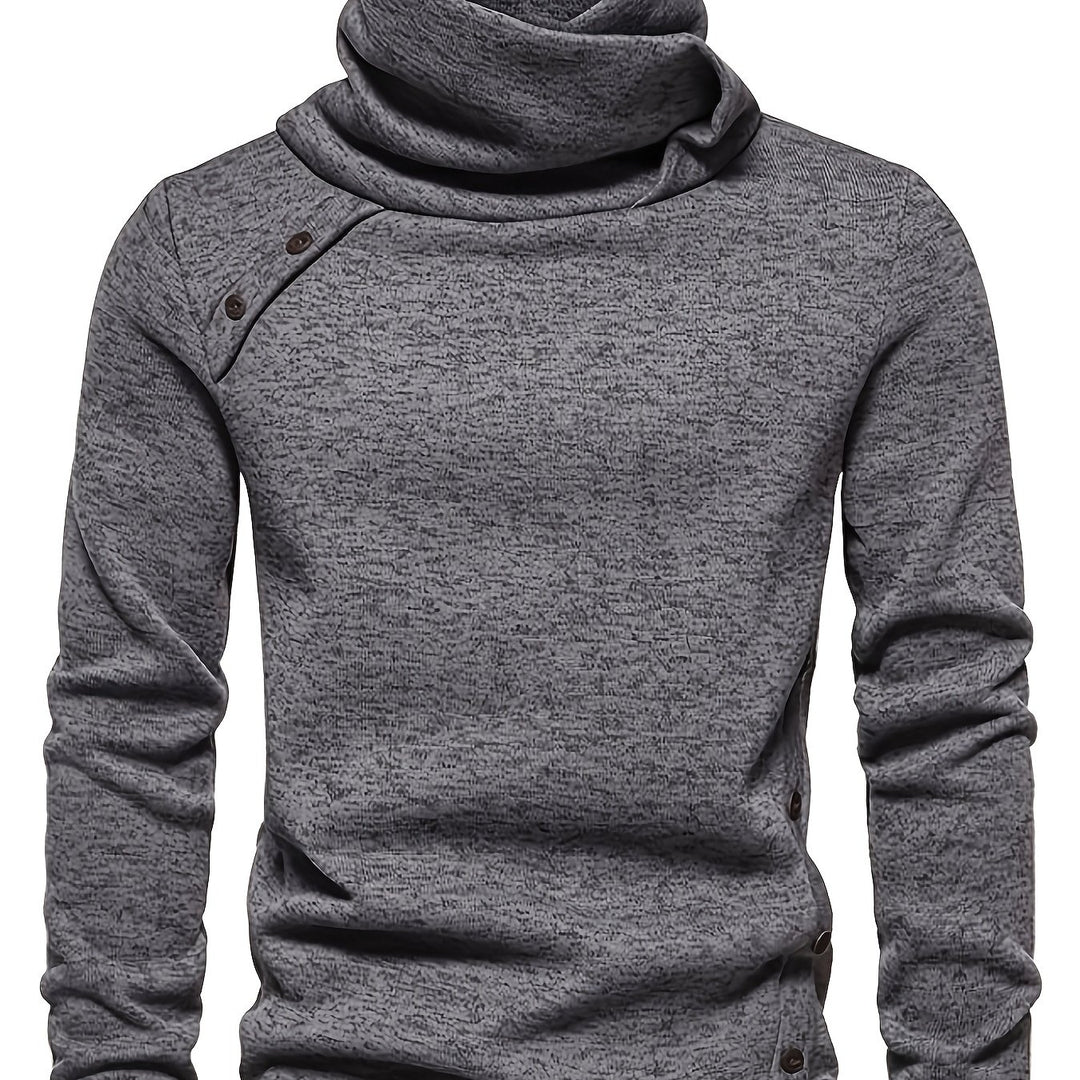 Marcus | Slouch-Neck Button Sweater