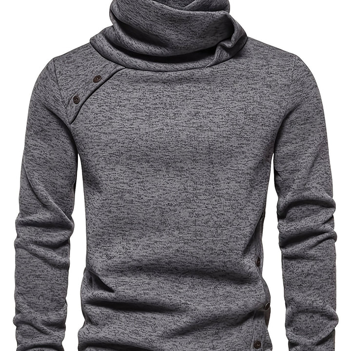 Marcus | Slouch-Neck Button Sweater