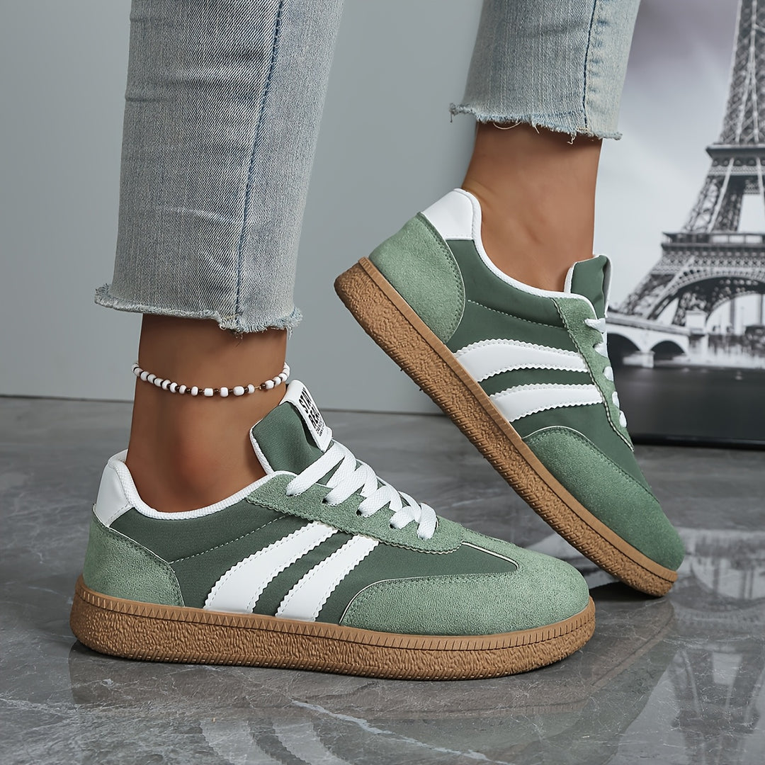Sienna | Classic Striped Sneakers
