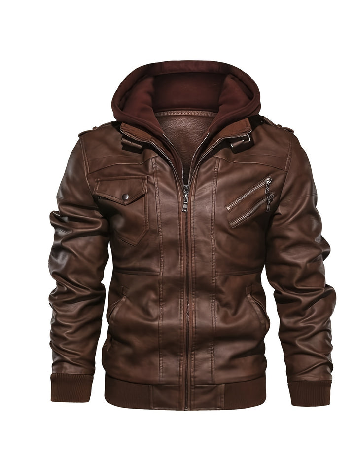 Roman | Hooded Moto Jacket