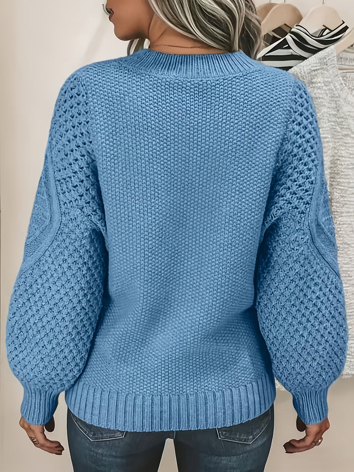 Estelle | Cosy Lantern-Sleeve Sweater