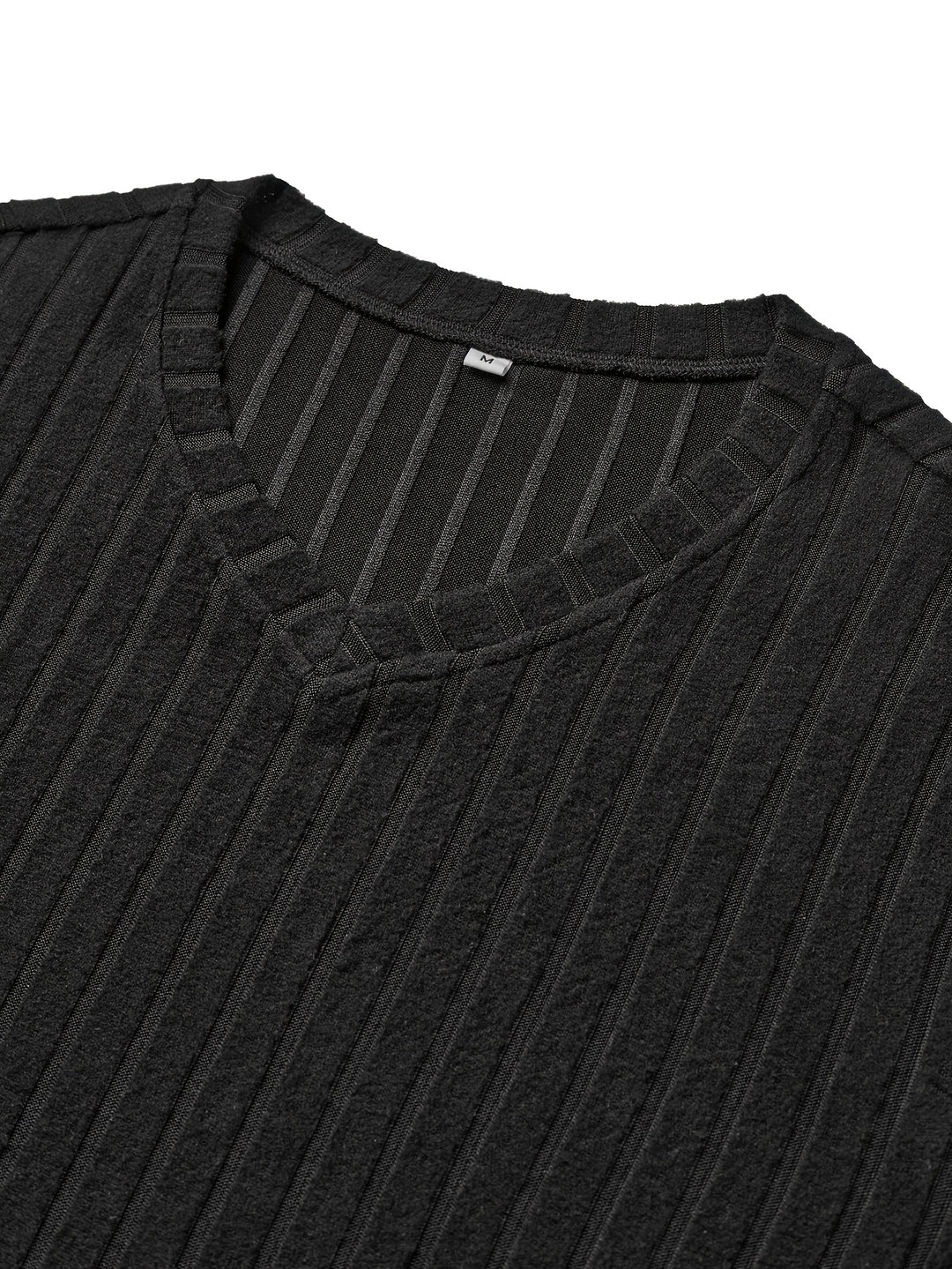 Bryce | Ribbed V-Neck Long Sleeve Top