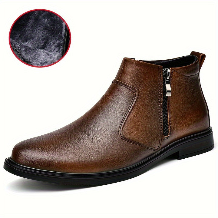 Sheldon | Warm-Lined Zip-Up Ankle Boots