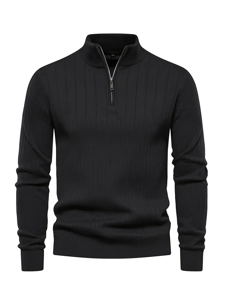 Camden | Ribbed Quarter-Zip Sweater