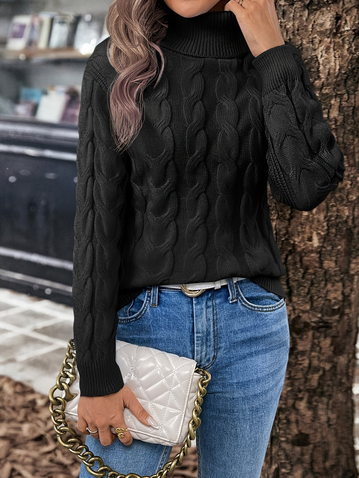 Naomi | Cable-Knit Turtleneck Jumper
