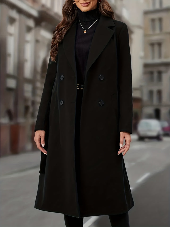 Cassandra | Double-Breasted Long Coat