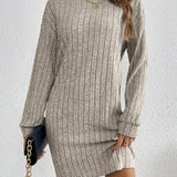 Beverly | Ribbed Textured Sweater Dress