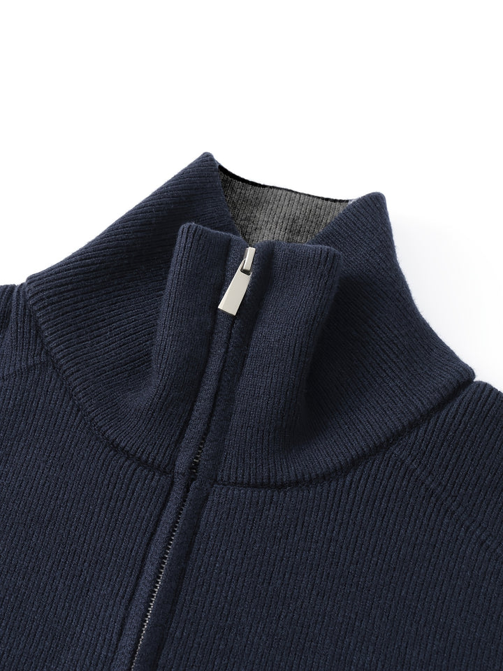 Winslow | Zip-Up Stand-Collar Cardigan