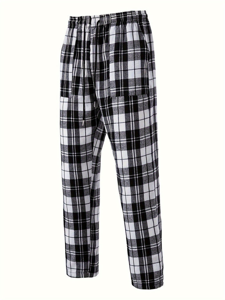 Nathaniel | Relaxed Checked Lounge Trousers