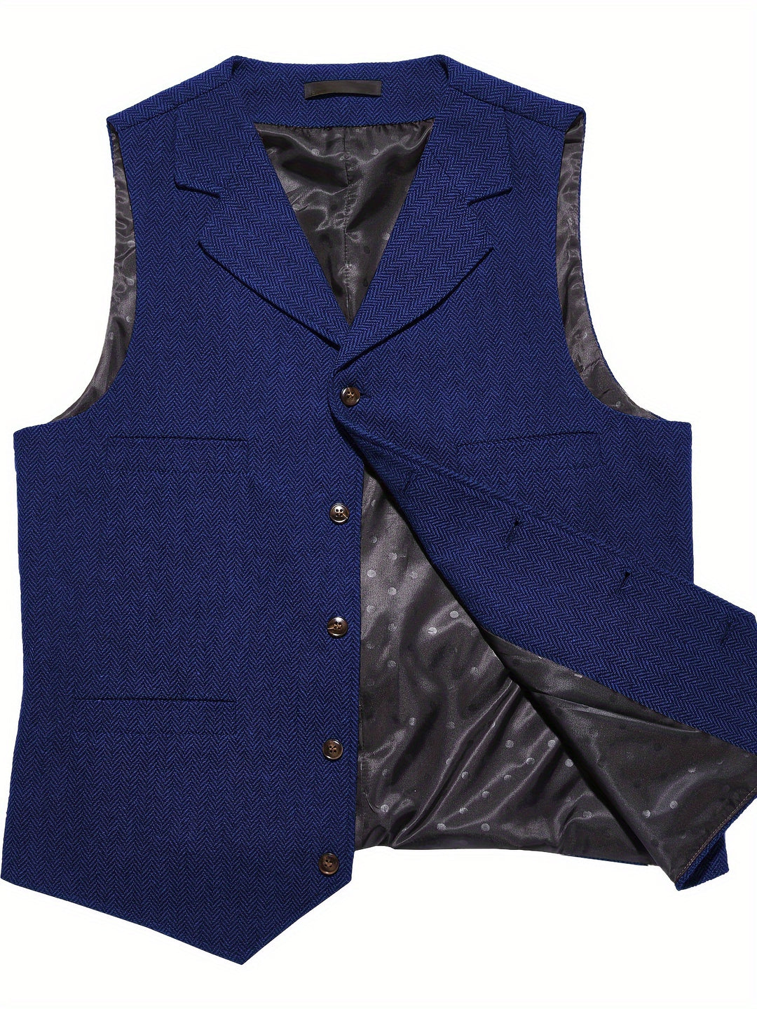 Emmett | Herringbone Tailored Waistcoat