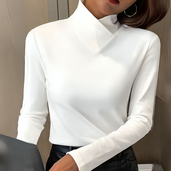 Marigold | Sculpted Soft-Touch Turtleneck