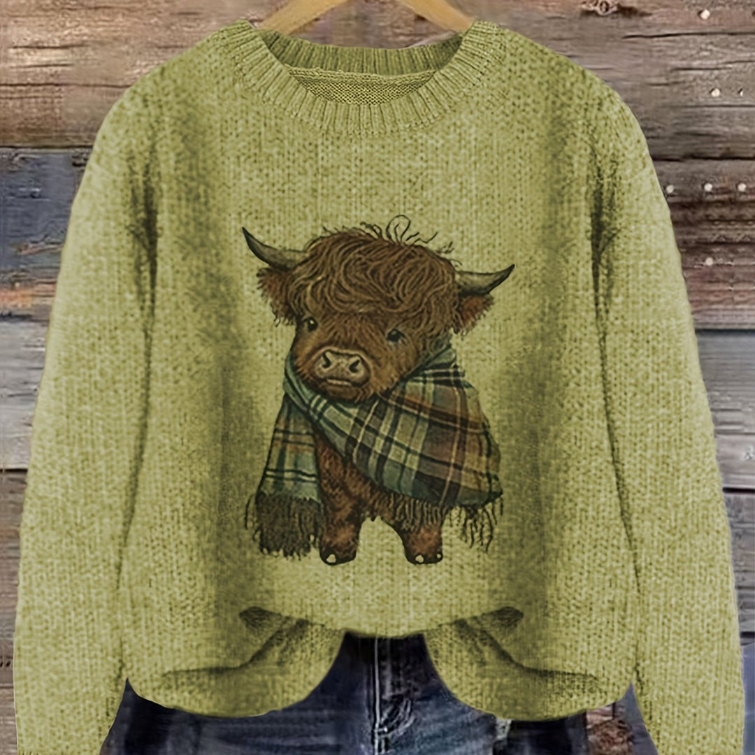 Bonnie | Cosy Highland Cow Pullover