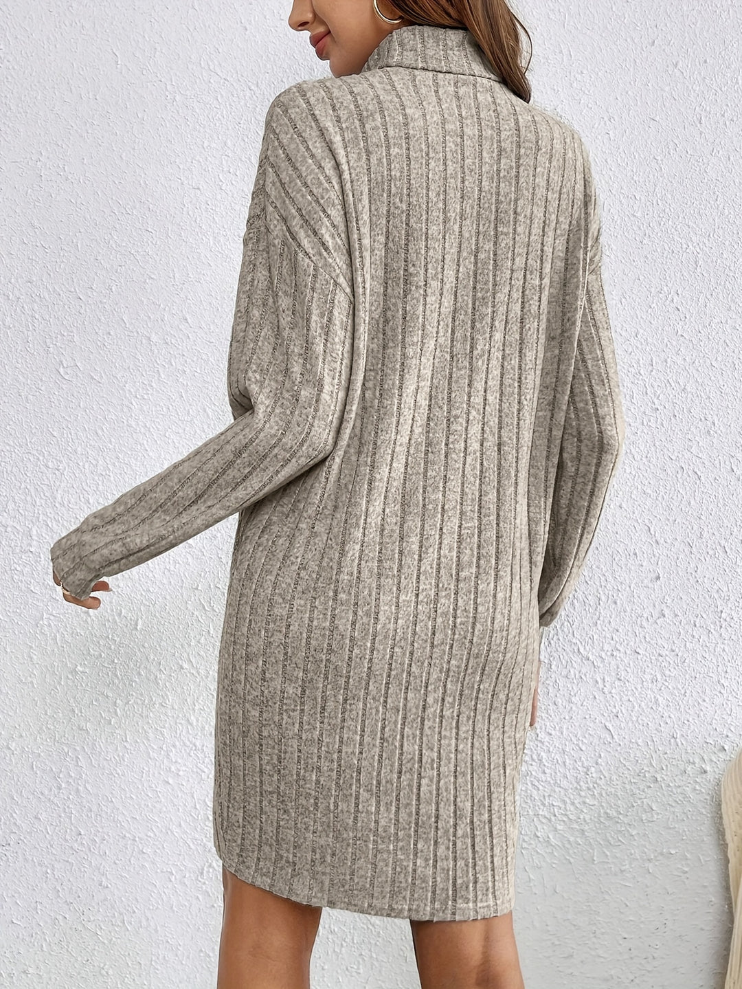 Beverly | Ribbed Textured Sweater Dress