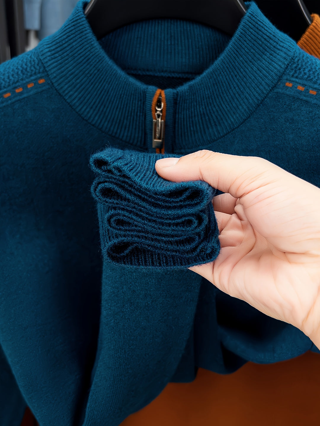 Alden | Zip-Neck Knit Sweater