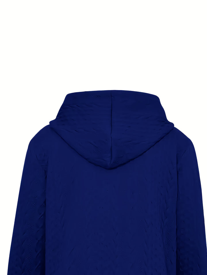 Pearl | Textured Zip-Up Hoodie