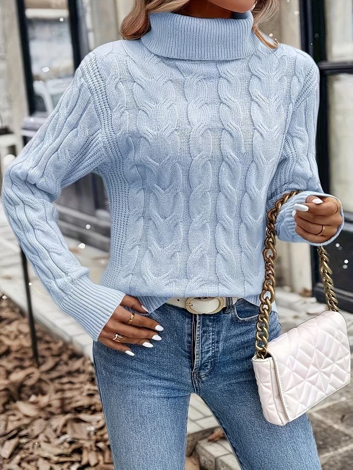 Naomi | Cable-Knit Turtleneck Jumper