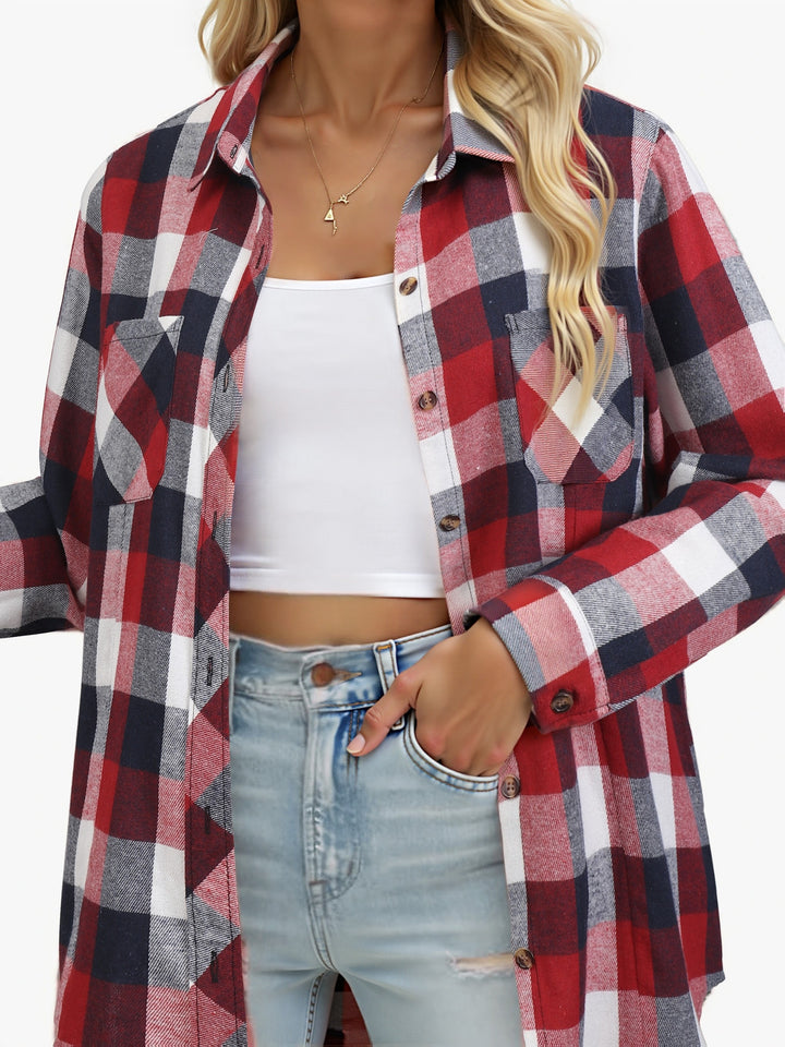 Everly | Checked Button-Up Shirt