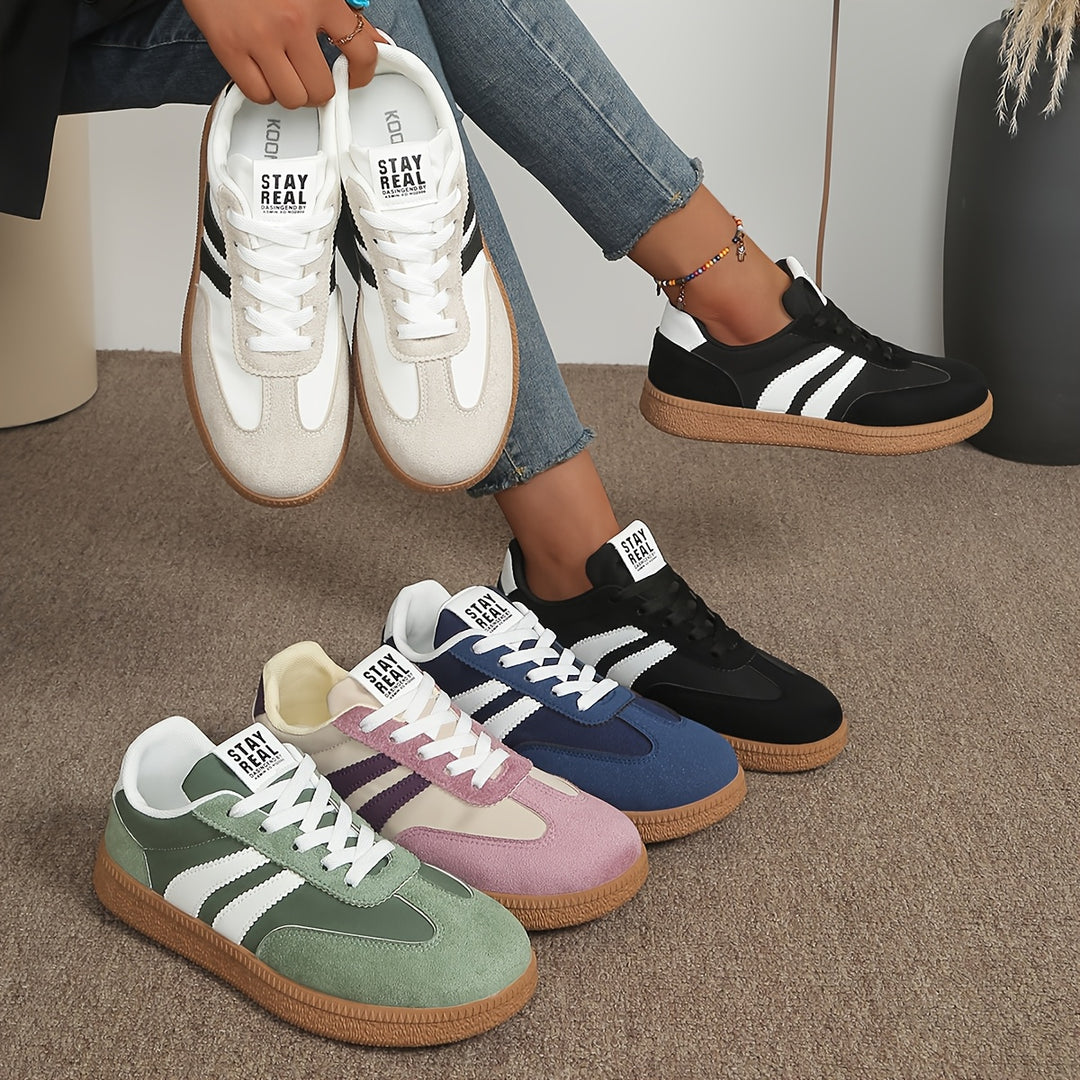 Sienna | Classic Striped Sneakers
