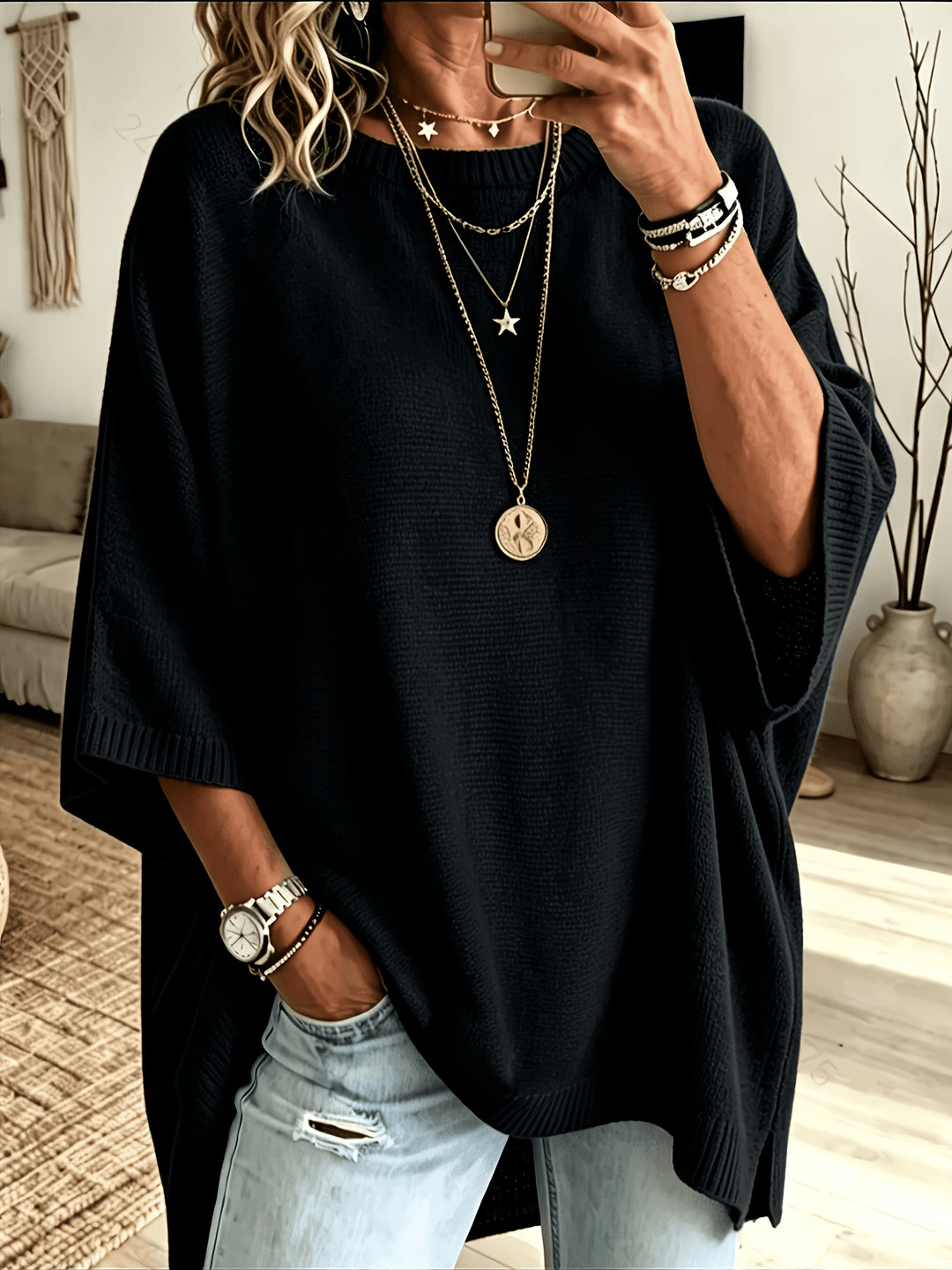 Vivienne | Relaxed Batwing Jumper
