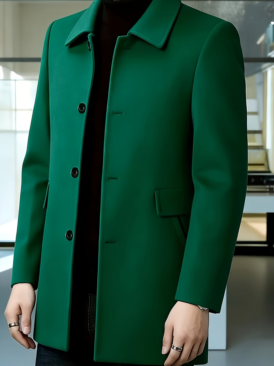 Cedric | Tailored Single-Breasted Overcoat