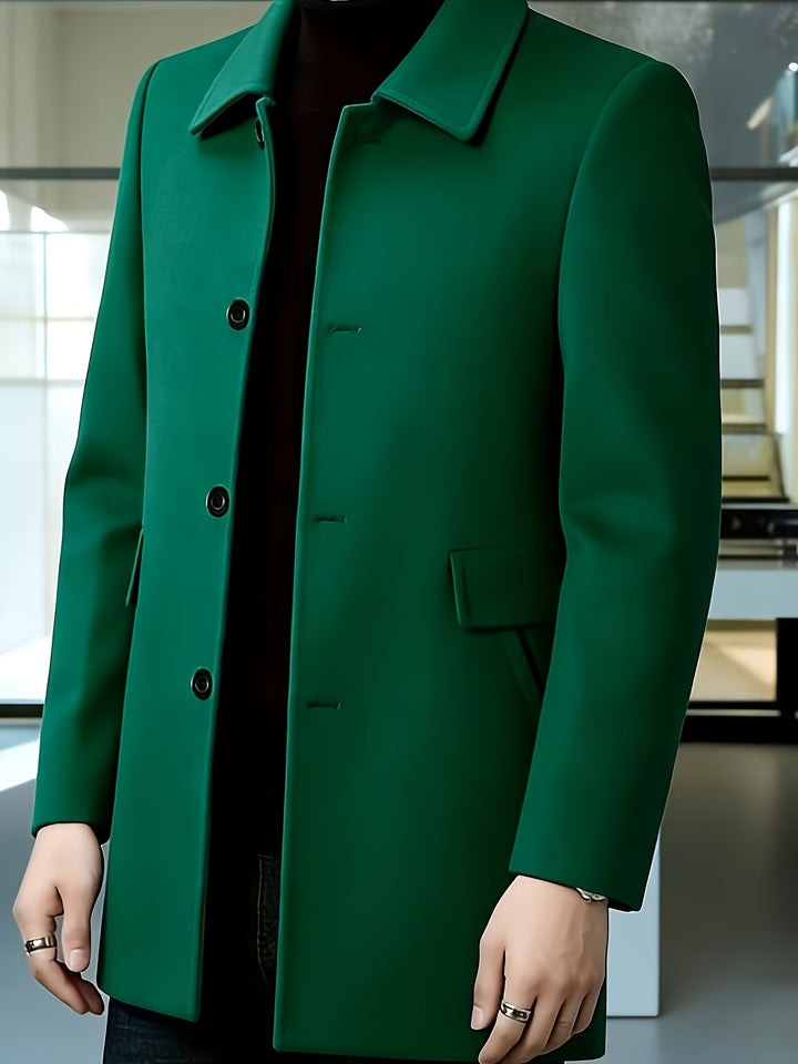 Cedric | Tailored Single-Breasted Overcoat