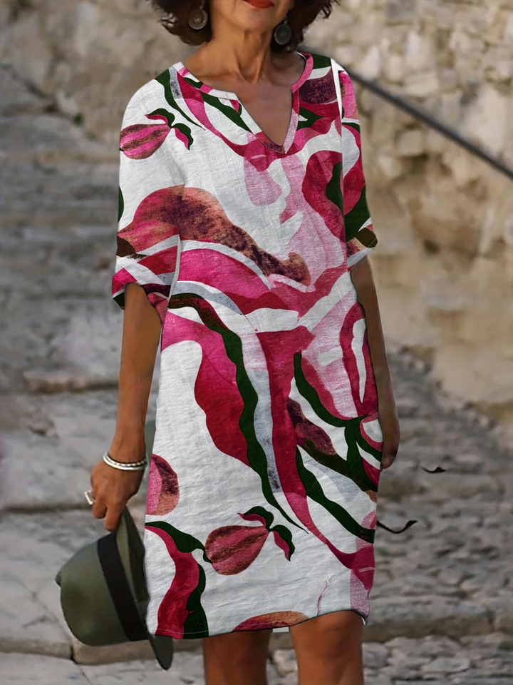Rosaline | Elegant Printed Summer Dress