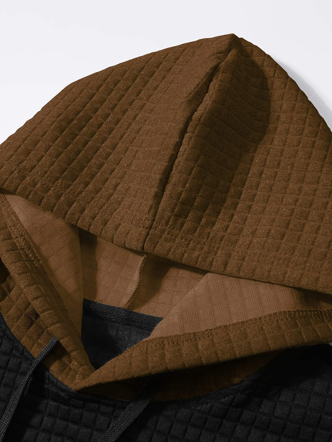 Rutherford | Textured Colour-Block Hoodie