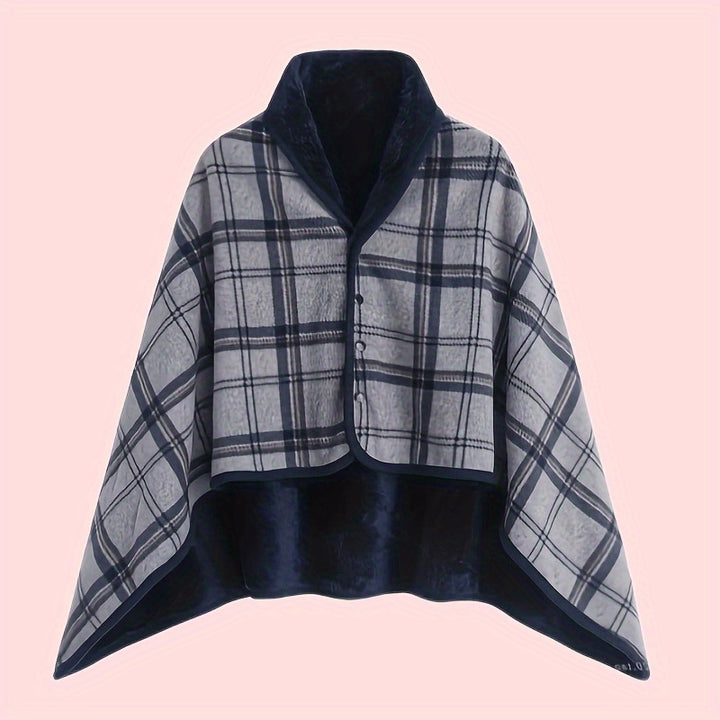 Rosamund | Cosy Plaid Wrap Shawl