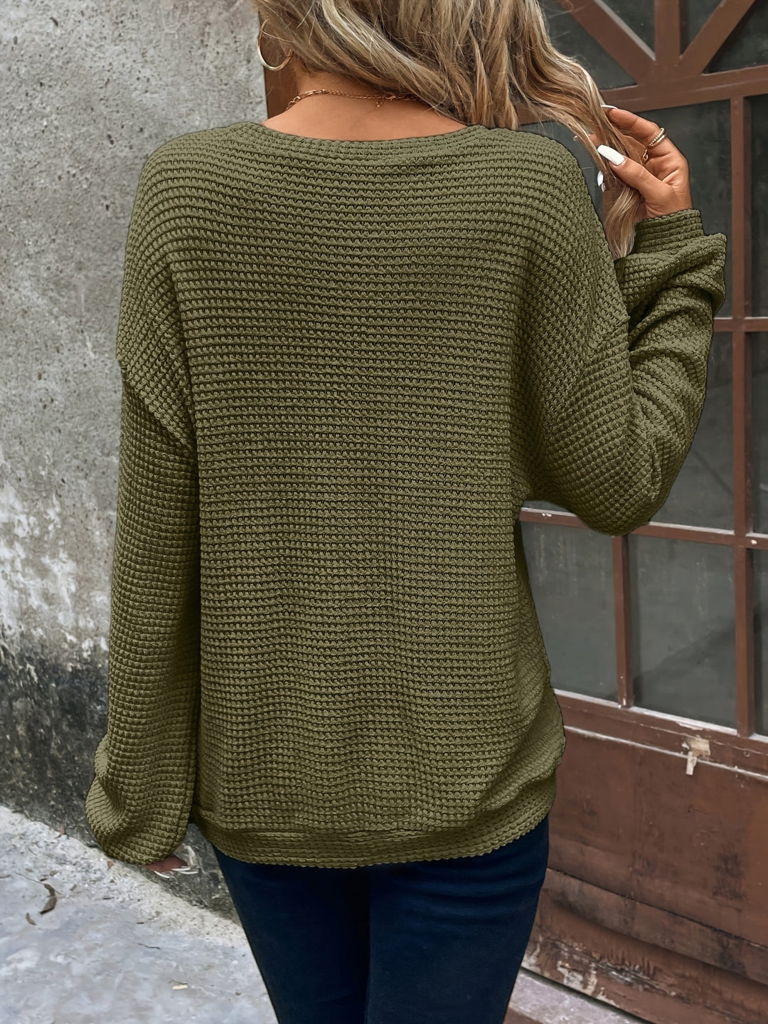 Bethany | Relaxed Waffle-Knit Jumper