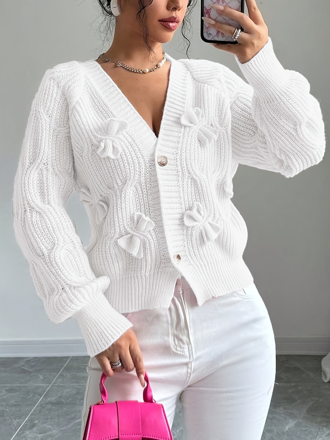Primrose | Soft Bow-Detail Cardigan